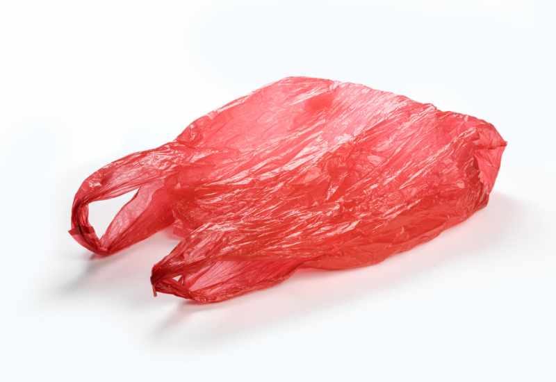 Red plastic bag